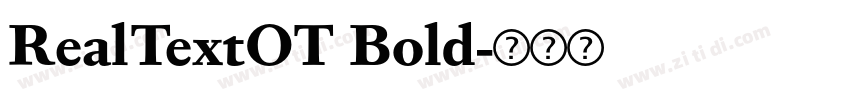 RealTextOT Bold字体转换